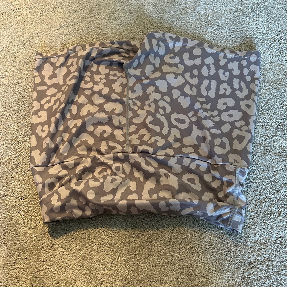 Leopard workout shorts